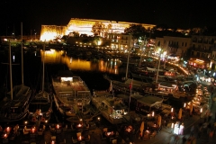 Kyrenia Harbour At Night